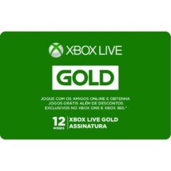 Gift Card Digital Xbox Live Gold 12 Meses