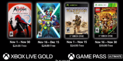 Jogos grátis de novembro no Games with Gold para membros Live Gold