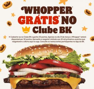 whopper gratis burger king
