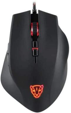 Mouse Motospeed V80 Preto 8 Botões 5000 DPI RGB Ergonômico Preto