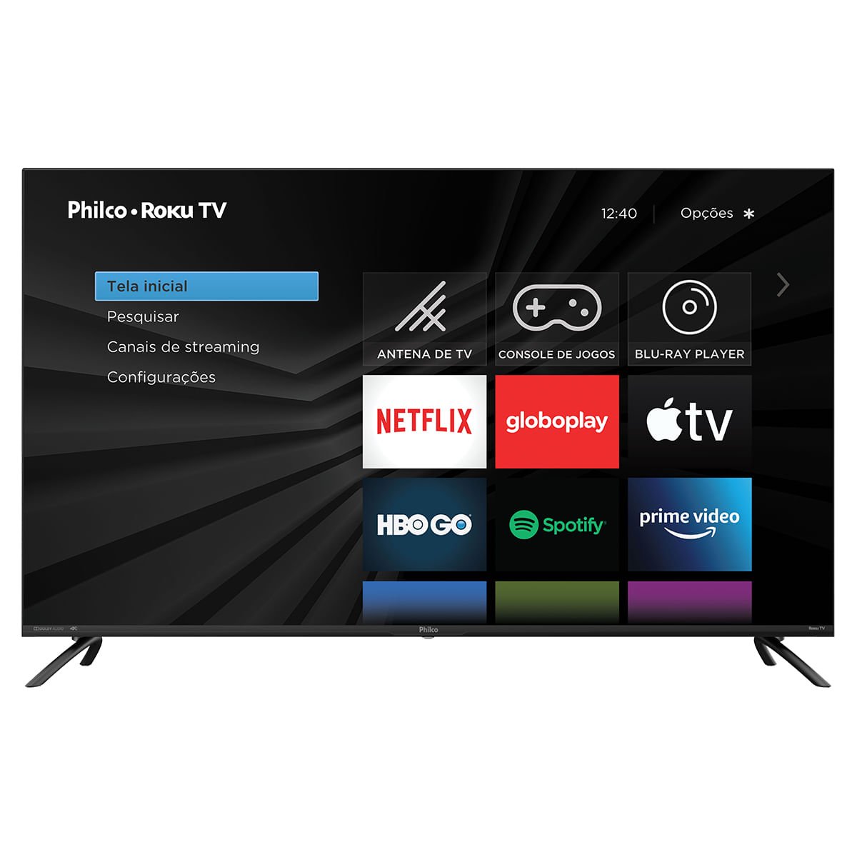 Smart_TV 50" Roku Philco Led Ultra HD 4K Wi-Fi HDMI USB Midiacast - PTV50RCG70BL