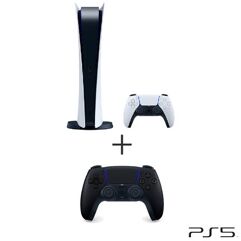 Console Playstation 5 + 2 Controles Dualsense (1 Branco e 1 Preto)