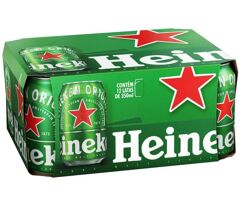 Cerveja Heineken Premium Puro Malte Pilsen Lager 12 Unidades 350ml