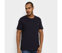 Camiseta Hering Básica World Masculina Azul Escuro