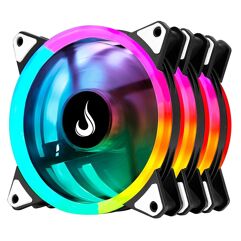 Cooler Fan Rise Mode Energy, 3 Unidades, 120mm, ARGB, Preto FN-02-RGB-5V