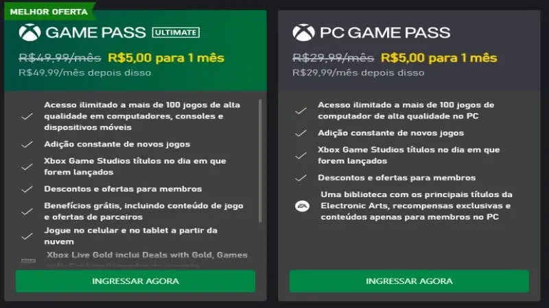 Não dá mais para assinar o primeiro mês de Game Pass por R$ 5 – Tecnoblog