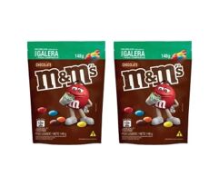 Kit 2 Pacotes M&Ms 148G Chocolate ao Leite Mars