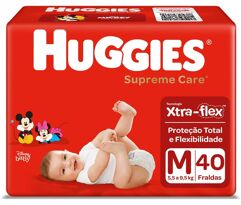 Fraldas Huggies Supreme Care M 40 Unidades