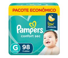 Fraldas Pampers Confort Sec Tamanho G 98 Unidades