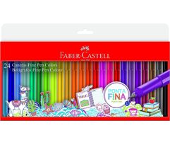 Caneta Ponta Fina Faber-Castell 24 Cores