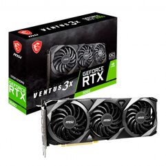 Placa de Vídeo RTX 3060 3X 12G OC MSI NVIDIA GeForce Ventus, 12GB GDDR6, DLSS, Ray Tracing 3060 VENTUS 3X 12G OC