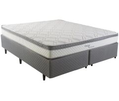 Cama Box Queen Size Herval Ômega com Pillow Top e Molas Ensacadas