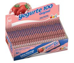 Pacote de Pirulito Mastigável Dori Yogurte 100 10gr com 50unid