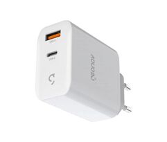 Carregador Universal Geonav SuperPower GaN Duo 48W USB-A USB-C tecnologias Quick Charge Power Delivery PPS**