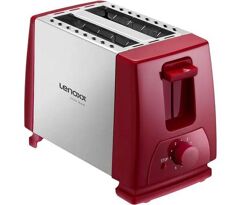 Torradeira Inox Red Fast Vermelha Lenoxx 220V PTR203