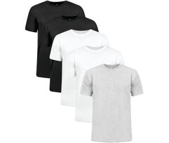 Kit 5 Camisetas Masculinas Básicas 100% Algodão