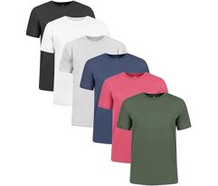 Kit 6 Camisetas Slim Fit Masculinas