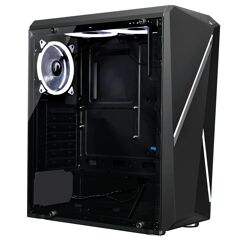 Gabinete Gamer Rise Mode Z2 Glass Mid Tower Lateral em Vidro Temperado RM-Z02-02-FB