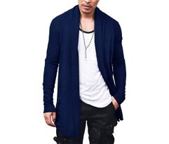 Cardigan Blusa de Frio Slim Fitness Masculino