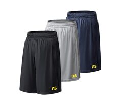 Kit 3 Bermudas Novastreet Dry Fit Corrida Modelo Premium