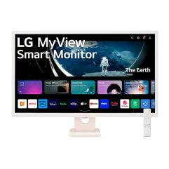 Monitor LG MyView Smart 32" IPS FHD Bluetooth USB HDMI HDR10 WebOs Screen Share ThinQ Air Play 2 32SR50F-W
