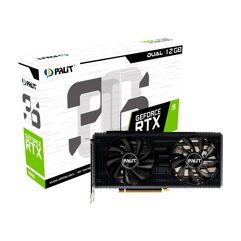 Placa de Video RTX 3060 Palit NVIDIA GeForce 12GB GDDR6 RGB DLSS G-Sync Ray Tracing NE63060019K9-190AD