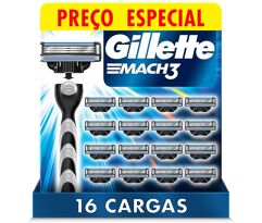 Refil Para Barbear Gillette Mach3 16 Unidades