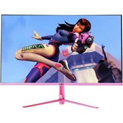 Monitor Gamer Curvo HQ 24", 165 Hz, Full HD, 1ms, DisplayPort e HDMI, FreeSync, sRGB, Som Integrado, Rosa 24GHQ-PINKsRGB