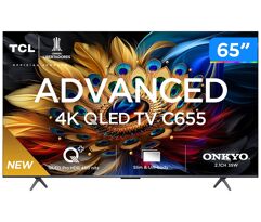 Smart TV 65” 4K UHD QLED TCL 65C655 Wi-Fi Bluetooth 3 HDMI 1 USB