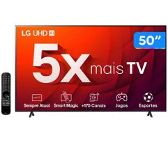 Smart TV 50” 4K Ultra HD LED LG 50UR8750 Wi-Fi Bluetooth Alexa 3 HDMI IA