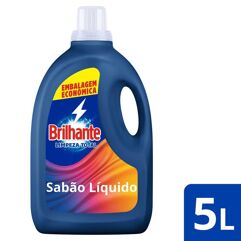 Lava-Roupas Líquido Brilhante Limpeza Total 5l