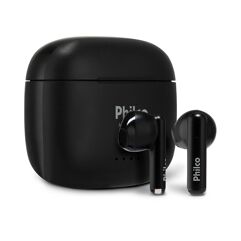 Fone de Ouvido Philco PFI200P Air Beats Até 28hr de Bateria Bluetooth 5.3 IPX4 Preto PFI200P