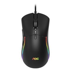 Mouse Gamer AOC GM310 RGB 12400 DPI 7 Botões Preto GM310B/FG