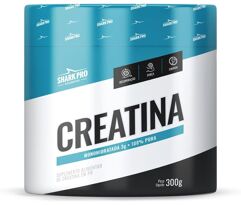 Creatina SharkPro Monohidratada 100% 300G Sabor Natural