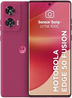 Smartphone Motorola Edge 50 Fusion 5G 256GB 16GB Ram Boost 50MP Sony AI Camera IP68 NFC Pink - Vegan Suede