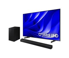 Smart Big TV 75" Crystal UHD 4K 75DU8000 2024 + Soundbar HW-B550/ZD