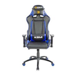 Cadeira Gamer KBM! GAMING Blizzard CG330 Preta e Azul Com Almofadas Reclinável Descanso de Braço 2D KGCG330PTAZ