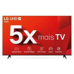 Smart Tv 4k 50 " Lg Uhd 50ut8050 Processador A5 Ger7 Ai Alexa/chromecast Integrado Otimizador De Jogos Webos 24 Controle Smart Magic