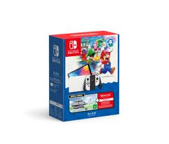 Novo Console Bundle Nintendo Switch OLED + Super Mario Bros. Wonder + 3 Meses Assinatura Switch Online