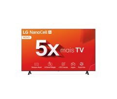 Smart TV LG 50" NanoCell Processador α5 Ger7 AI Alexa Chromecast 50NANO80T