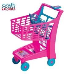 Carrinho de Compras Mercadinho Meninas Infantil com Rodinhas Magic Toys